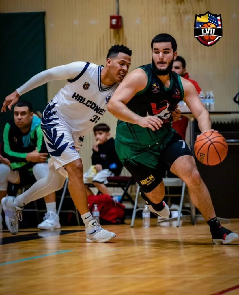 Zeus Skills founder driving past a defender in a pro game